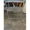 Image 2 : CHROME STORAGE SHELF, 24 X 14 INCH 32 INCH TALL, 3 SHELVES