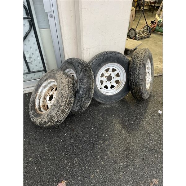 4  GOODYEAR TRAILER TIRES 205 75R/15
