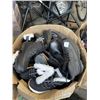 Image 1 : LARGE BOX OF ASSORTED SHOES AND SLIPPERS