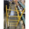 Image 2 : YELLOW ROLLING SCAFFOLD SECTION, 29 X 74 INCH, HAS DECKING FRAME NO WOOD