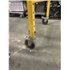Image 3 : YELLOW ROLLING SCAFFOLD SECTION, 29 X 74 INCH, HAS DECKING FRAME NO WOOD