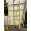 Image 2 : AS NEW YELLOW ROLLING SCAFFOLD SECTION, 29 X 74 INCH, INCLUDES ONE PLATFORM