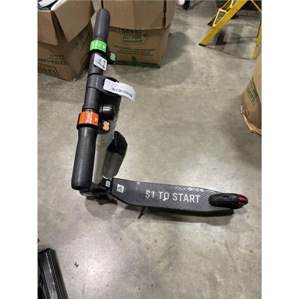 ELECTRIC SCOOTER - TURNS ON AND GOES, NO CHARGER