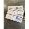 Image 3 : 5 NEW 2PACK SOFT MAGNETIC FRIDGE CALENDAR SETS WITH MARKERS