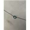 Image 3 : STERLING SILVER W/ BLUE TOPAZ STONE PENDANT NECKLACE
