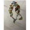 Image 2 : DOUBLE STRAND GEM STONES BEADS AND CULTURED FRESHWATER PEARLS BRACELET