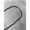 Image 2 : GENUINE GARNET BEADS CHOKER NECKLACE