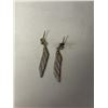 Image 2 : PAIR OF TWO TONE 925 STERLING SILVER ITALY EARRINGS