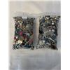 Image 1 : 2 SMALL BAGS OF MISC JEWELRY, BEADS AND PARTS