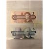 Image 2 : 1986 CANADIAN MINT BIRD SERIES $5 PLUS $2 BILL, LAST ISSUE OF THE $2 BILL