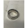 Image 2 : NEW STAINLESS STEEL RING BAND CROSSES DECOR, BRUSHED INSIDE SHANK, MARKED 316L