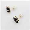 Image 4 : 10KT YELLOW GOLD NATURAL GARNET (3.8CT) EARRINGS, RETAIL $500.00. GARNET IS THE BIRTHSTONE FOR JANUA