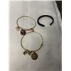 Image 1 : 2 ENERGY BRACELETS AND HAND MADE OPEN CUFF BANGLE