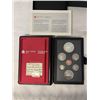 Image 2 : 1985 CANADIAN PROOF SET CONTAINING BOTH THE SILVER DOLLAR AND NICKEL DOLLAR, RARE, .500 SILVER DOLLA