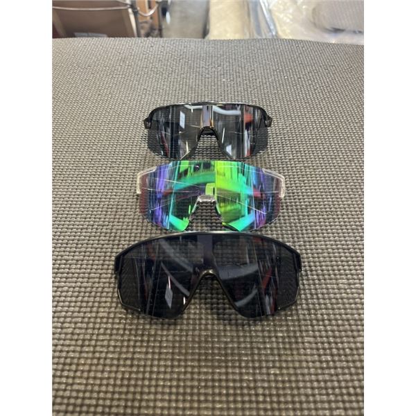 3 PAIRS OF LARGE FRAME SUNGLASSES