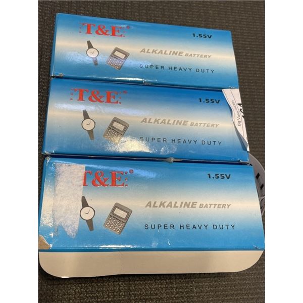 3 BOXES OF NEW WATCH BATTERIES