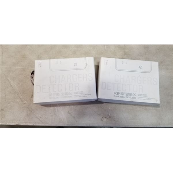 2 NEW CHARGERS /  DETECTORS