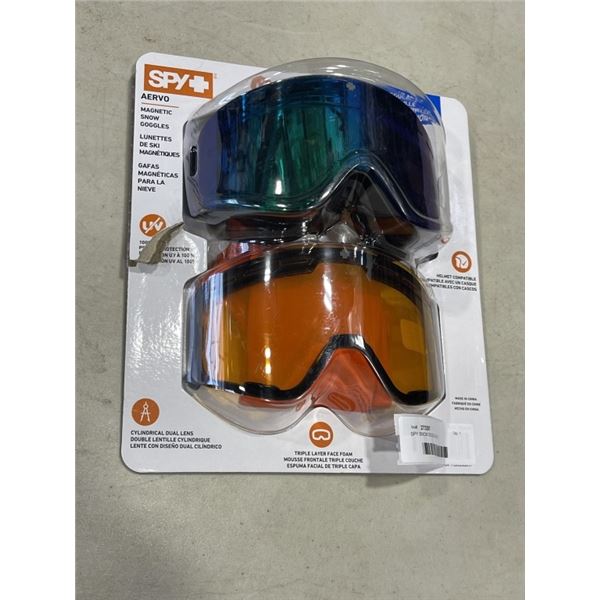 SPY SNOW GOGGLES WITH INTERCHANGEABLE LENSE, MAGNETIC