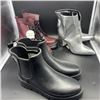 Image 1 : THREE PAIRS OF NEW SIZE 7 MADDEN NYC HIGH HEEL BOOTS, LOW HEEL BOOTS AND RUBBER BOOTS RETAIL $180