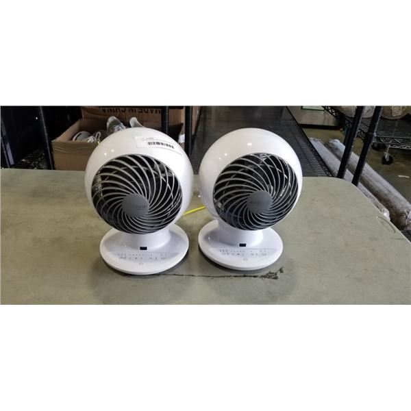 TWO WOOZOO OSCILLATING FANS BOTH WORKING