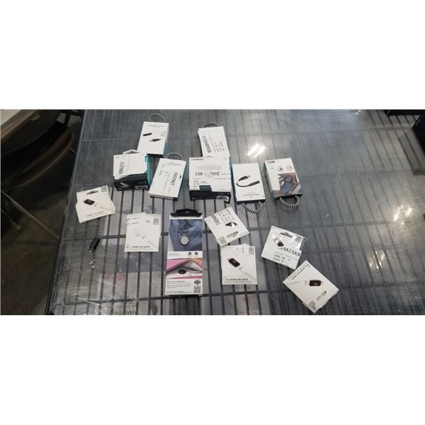 ASSORTED LBT ADAPTORS, MINI WALL CHARGERS, CONNECTORS ETC