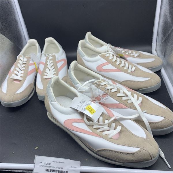 LOT OF NEW SIZE 11 FOOTWEAR