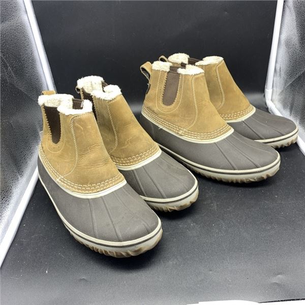 LOT OF NEW FOOTWEAR TWO PAIRS OF EDDIE BAUER SIZE 9