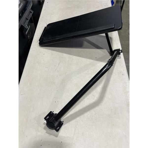 SWIVEL KEYBOARD TRAY ATTACHES TO OFFICE CHAIR