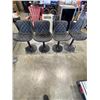 Image 1 : SET OF 4 KIDOL AND SHELLDER BAR STOOLS