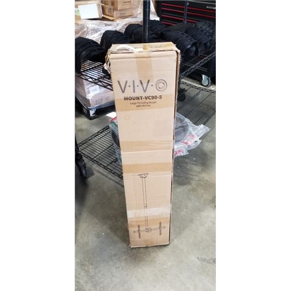 VIVO LARGE CEILING TV MOUNT WITH 5FT POLE