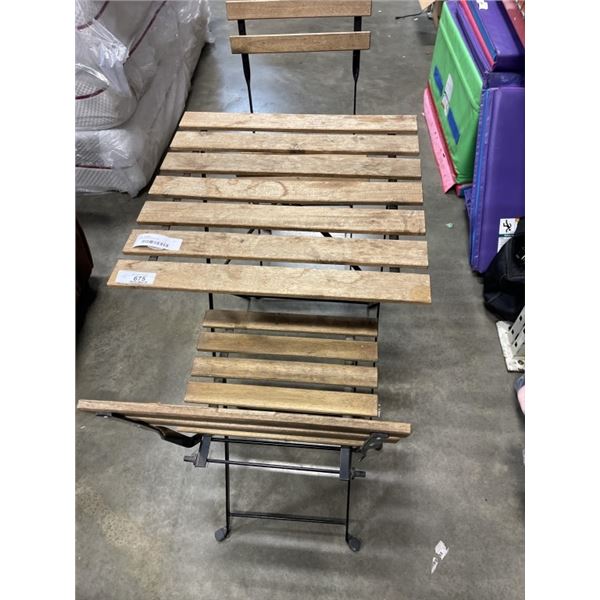 3 PC FOLDING PATIO SET