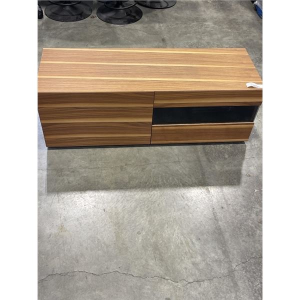 TEAK FINISH  MEDIA CABINET