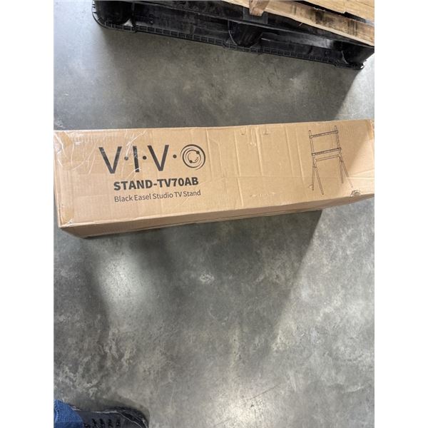 VIVO BLACK EASEL STUDIO TV STAND