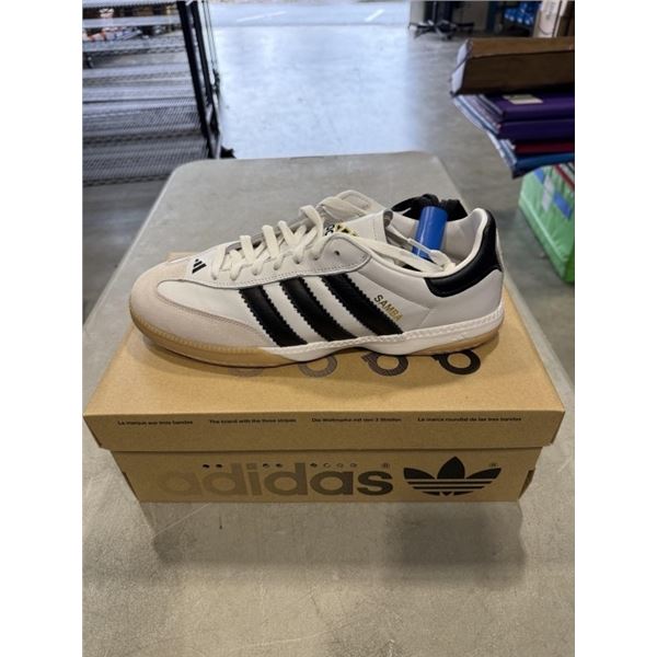 NEW ADIDAS WHITE SAMBA MN SHOES  - SIZE 9