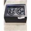 Image 1 : BLACK CARBON LOOK LEATHER AUTOMATIC WATCH WINDER CASE