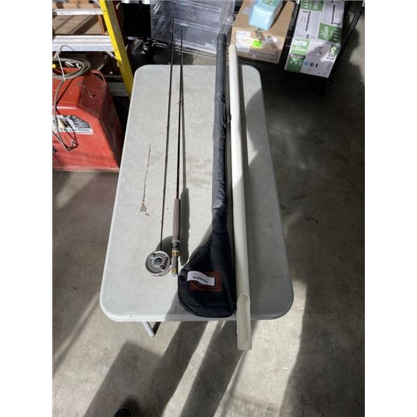 HI TEC GRAPHITE 9FT 6/7 FLY ROD WITH REEL AND CASE