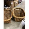 Image 3 : 4 WICKER BASKETS