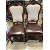 Image 2 : 5 ORNATE CARVED SIDE CHAIRS