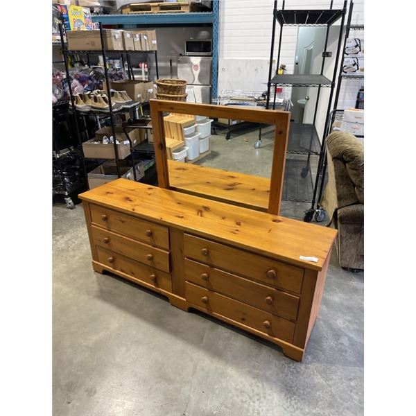 6 DRAWER DRESSER W/ MIRROR