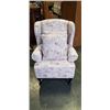 Image 1 : WINGBACK ACCENT CHAIR W/ 2 MATCHING THROW PILLOWS