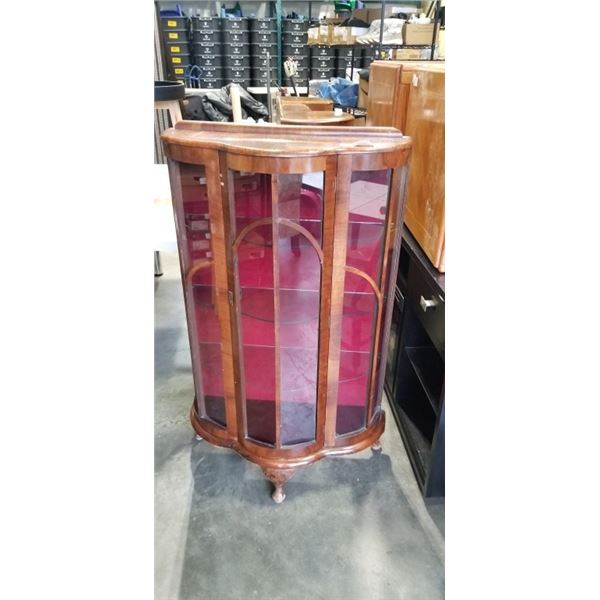 ANTIQUE GLASS FRONT DISPLAY CABINET