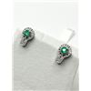 Image 3 : STERLING SILVER NATURAL GREEN ONYX EARRING, RETAIL $350.00