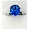 Image 1 : STERLING SILVER NATURAL BLUE QUARTZ (5CT) RING, SIZE 8, W/A $200.00.