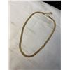 Image 2 : NEW 18K GOLD PLATED 6.0MM SERPENTINE NECKLACE, ADJUSTABLE 16"-18" LONG