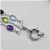 Image 5 : STERLING SILVER NATURAL AMETHYST (3.72CT), BLUE TOPAZ (5.32CT), CITRINE (3.42CT), GARNET (5.52CT) AN