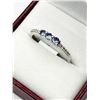 Image 3 : STERLING SILVER NATURAL TANZANITE (0.33CT) WITH CZ (0.10CT) RING, SIZE 9, W/A $270.00. TANZANITE IS 