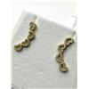 Image 3 : GOLD PLATED STERLING SILVER CZ (0.75CT) EARRINGS, W/A $260.00.