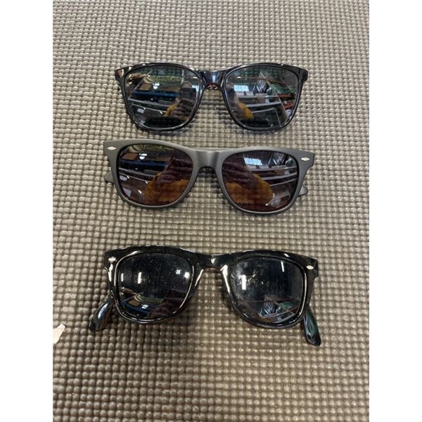 NIKE, LUENX AND FOLDING AVIATOR SUNGLASSES