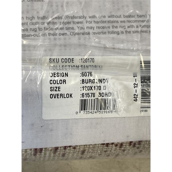 BRAND NEW AREA CARPET 120 x 170CM