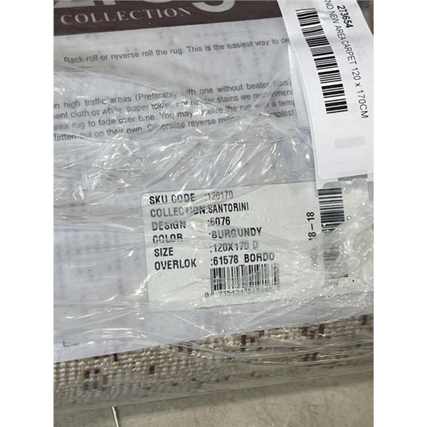 BRAND NEW AREA CARPET 120 x 170CM